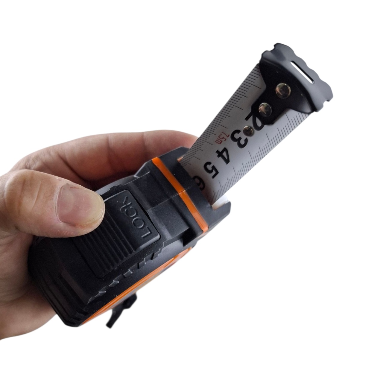 рулетка противоударная с обрезиненным корпусом 5 м × 25 мм, "maximum" 18365 оптом